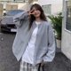 ລະດູໃບໄມ້ຫຼົ່ນປີ 2023 ແບບ Lazy Button Cardigan Baseball Suit Sweater Women's Casual Versatile Couple Jacket Ins Trend