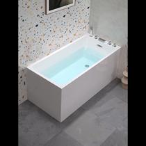 Lejia bathroom bathtub small apartment Internet celebrity household adult acrylic Japanese-style small bathtub rectangular independent