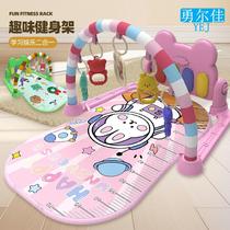Childrens pedal piano fitness stand baby newborn baby toys educational early education music game carpet 0-1 years old 2 years old