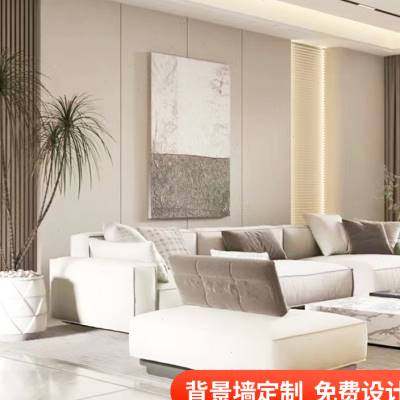 New Chinese-style Bamboo Fiber TV Background Wall New Living Room Film & TV Wall Integrated Wall Panel Quick Fit Seamless Wall Panel-Taobao