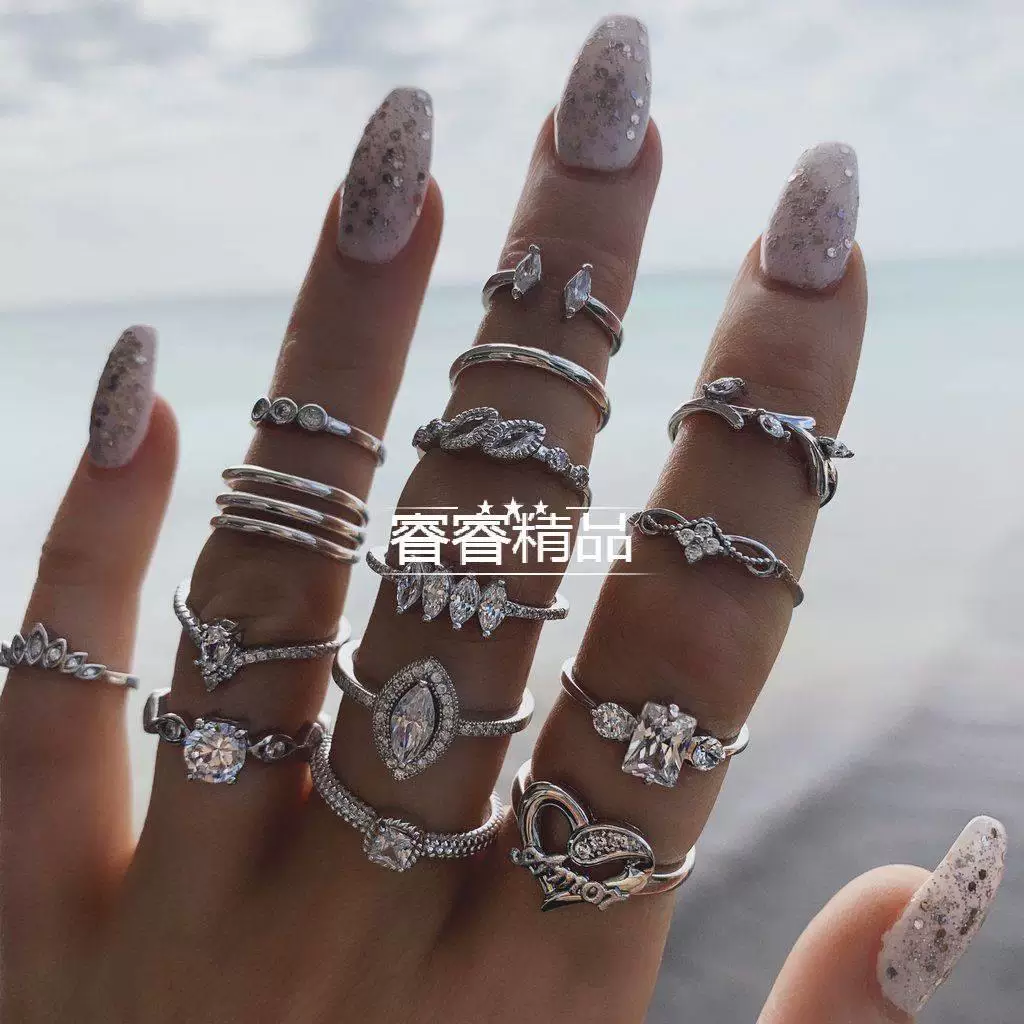 15шт женские кольца для суставов украшение для пальца ювелирное изделие