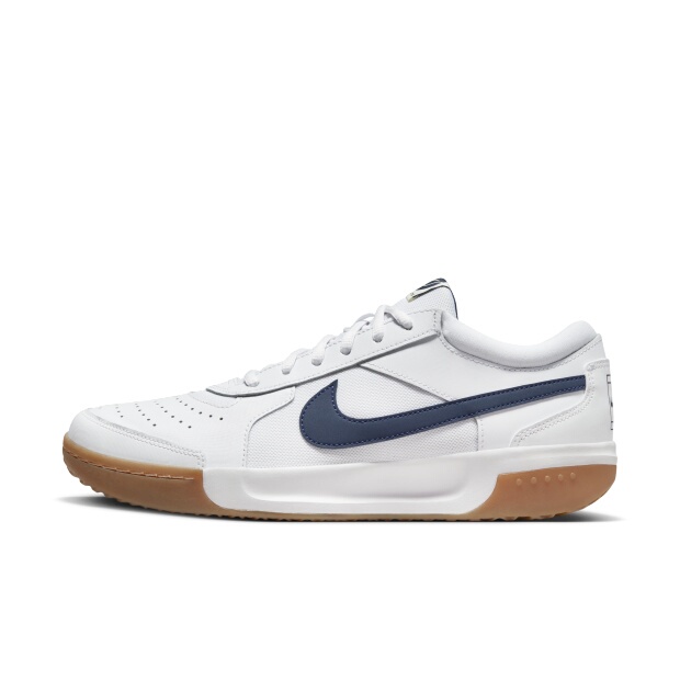Xhh Nike Court Lite 3 Zoom Low-Top Tennis Shoes Men's White and Blue Dv3258-102