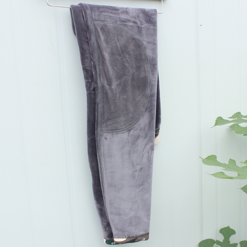 Thanh thiếu niên mỏng mỏng Kneepad Quần ấm nam Cơ thể mặc Một mảnh Lông cừu ngắn Quần xà cạp dày Sinh viên Trẻ lớn quần cotton nữ trung niên