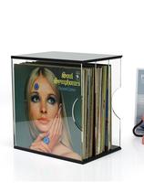 Vinyl record storage rack cd12 inch acrylic album disc transparent storage box decorative cabinet storage display rack