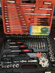 Vanadium steel 121-piece auto repair tool set car repair set 120 1-piece socket wrench combination tool