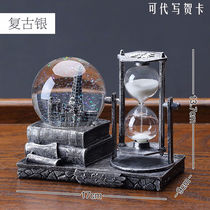 Green Speed ​​Hourglass Crystal Ball Music Box Music Box for Valentines Day Gifts for Classmates Best Friends Boyfriends and Children