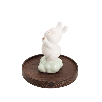 Keiyintang cute rabbit ceramic ທູບທຽນ
