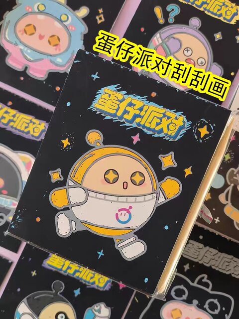 New Product Eggboy Party Ultraman Scratch-Off Painting Children's Art Notepad Boys and Girls Graffiti Creative Scratch-Off Paper