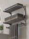 Bathroom Towel Rack, No-Drill Wall-Mounted Towel Bar, Storage Rack for Bath Towels