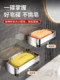 304 Stainless Steel Soap Dish Bathroom No-Drill Wall-Mounted Soap Draining Rack Double-Layer Soap Tray