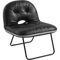 Wang Yiyis Lins Home Bag Chair Cowhide Folding Single Sofa Living Room 2024 New Lins Wood Industry