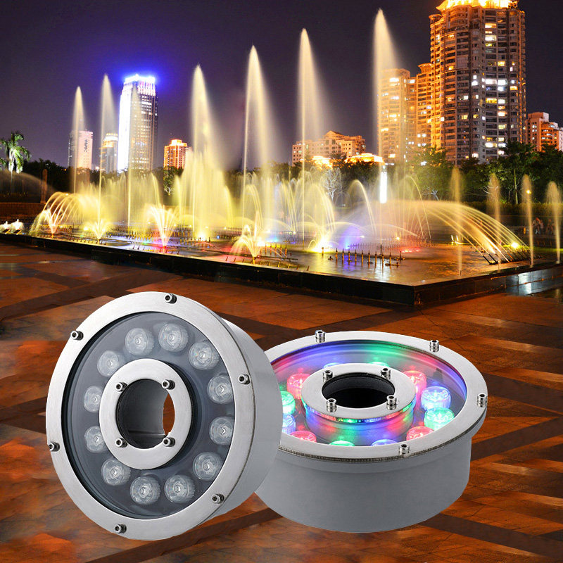 nVc Rez Springs Fountain Spotlight 24V underwater shower head lamp underwater lamp Seven color lamp Waterview waterproof low pressure lee-Taobao