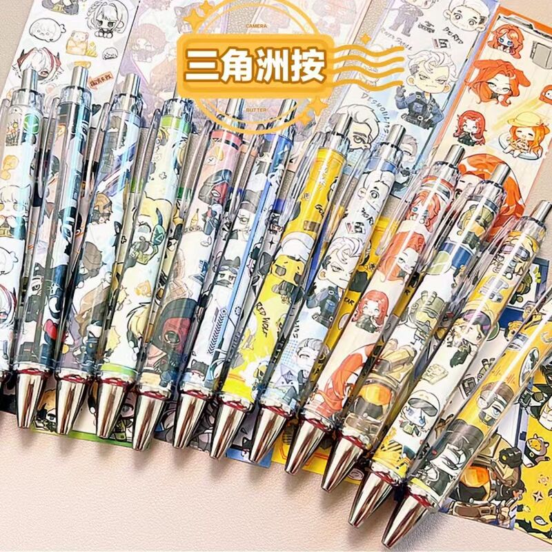 Delta Operation Gel Pen Cartoon Collection Game Merchandise Mai Xiaowen Prison Warden Weilong Student Retractable Pen