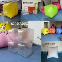 Custom PVC closed gas liftoff square Balloon Pillow Round Ball Inflatable Square Box Magic Square Air Model Mall Bar