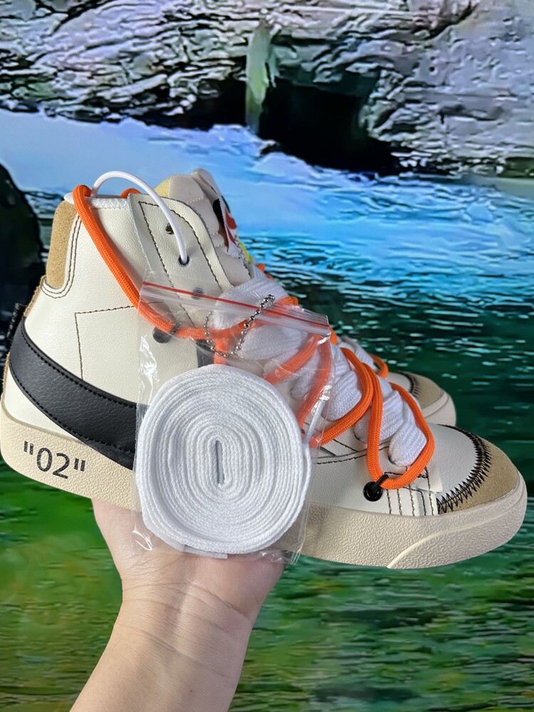 BLAZER RETRO MENS AND WOMENS CASUAL SHOES SUMMER WEAR-RESISTANT BIG HOOK CO-BRANDED VERSATILE ANTI-SLIP ADAPTATION LACES-8899