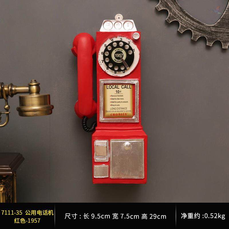 The old objects in the period of the Republic of China's vintage old style telephone seats are decorated with small swing pieces old Shanghai Republic of China-Taobao