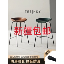 Xinjiang bar chair modern simple household high bar chair designer light luxury front desk chair Nordic plastic