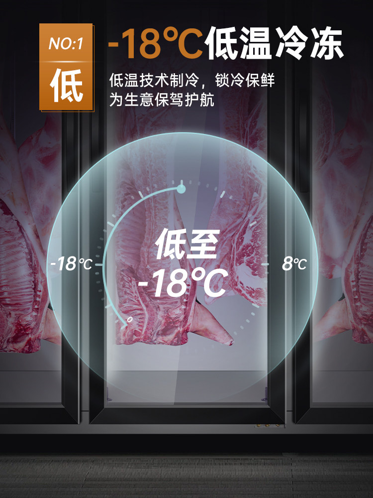 Haopu Lijia Hanging Meat Cabinet Fresh Meat Refrigeration Freezer Preservation Maturation Cabinet Cold Fresh Meat Defrosting Display Cabinet