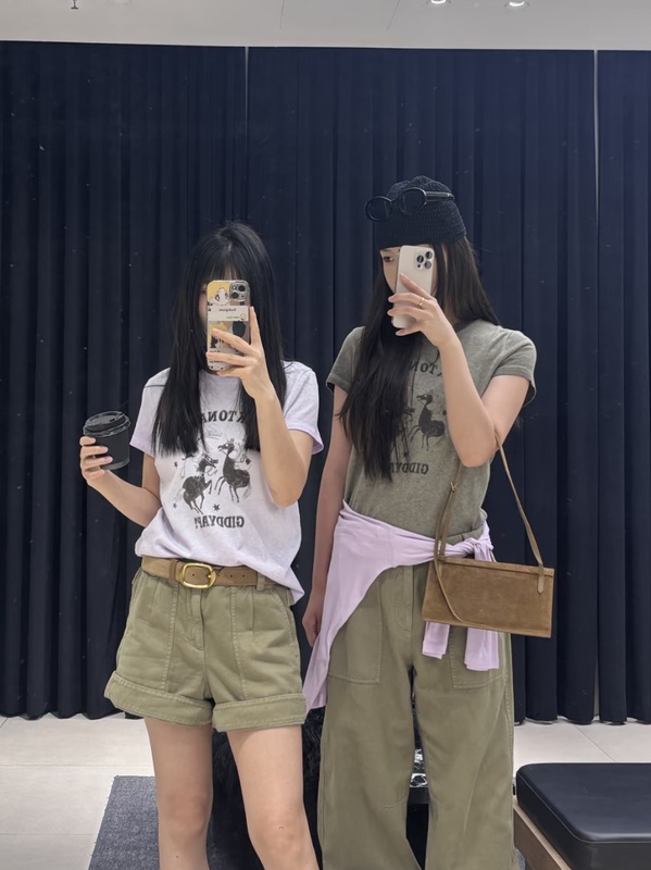 Authentic Slightly Flawed Short-Sleeved T-Shirt 2026 Autumn New Vintage Wash Pony Print Round Neck Mbf3Tee005 Moomin Series