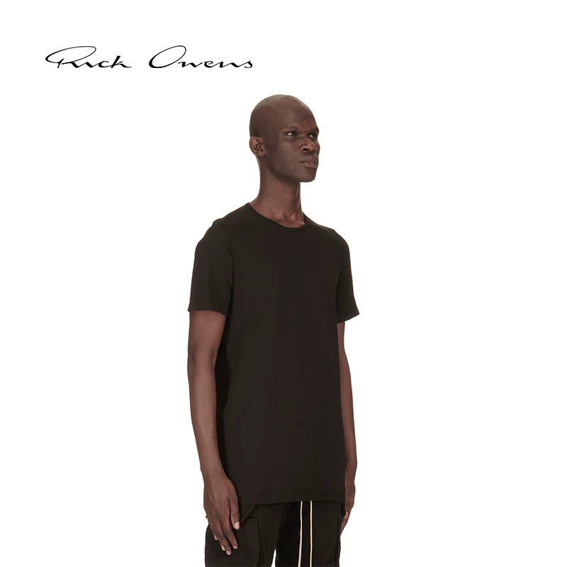Мужская черная футболка из хлопкового джерси RICK OWENS DRKSHDW LEVEL