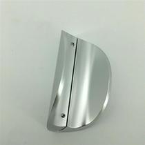 Frameless glass door handle semi-circular stainless steel large handle door floor pop-up door wooden door handle black#