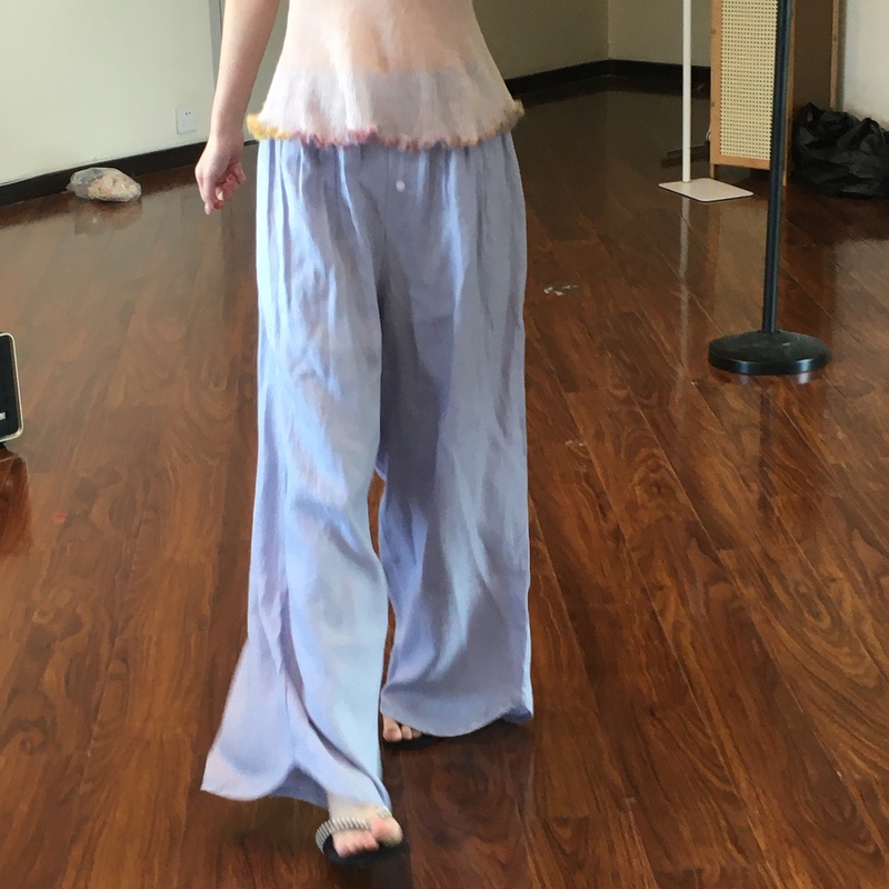 Garlic Nini Imported 100% Linen/Fermented Wash with Soft Waxing/Juzirou Summer Vibe Linen Pants 25318