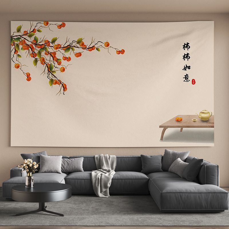 Extra-Large Cozy Home Decor Hanging Cloth for Living Room, Bedroom Headboard Wall Transformation Background Cloth, Chinese-Style Dining Room Hanging Cloth Extra-Large Cozy Home Decor Hanging Cloth for Living Room, Bedroom Headboard Wall Transformation Background Cloth, Chinese-Style Dining Room Hanging Cloth