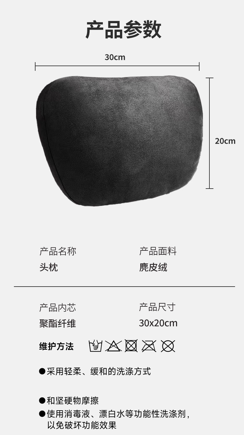 Car Lumbar Support Thin Cushion for Driver's Seat, Memory Foam Backrest Pad for Car Seat
