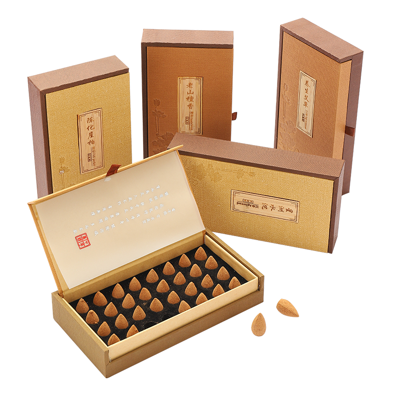 道仟倒流香香粒檀香崖柏沉香室内回流香家用塔香天然熏香客厅香薰