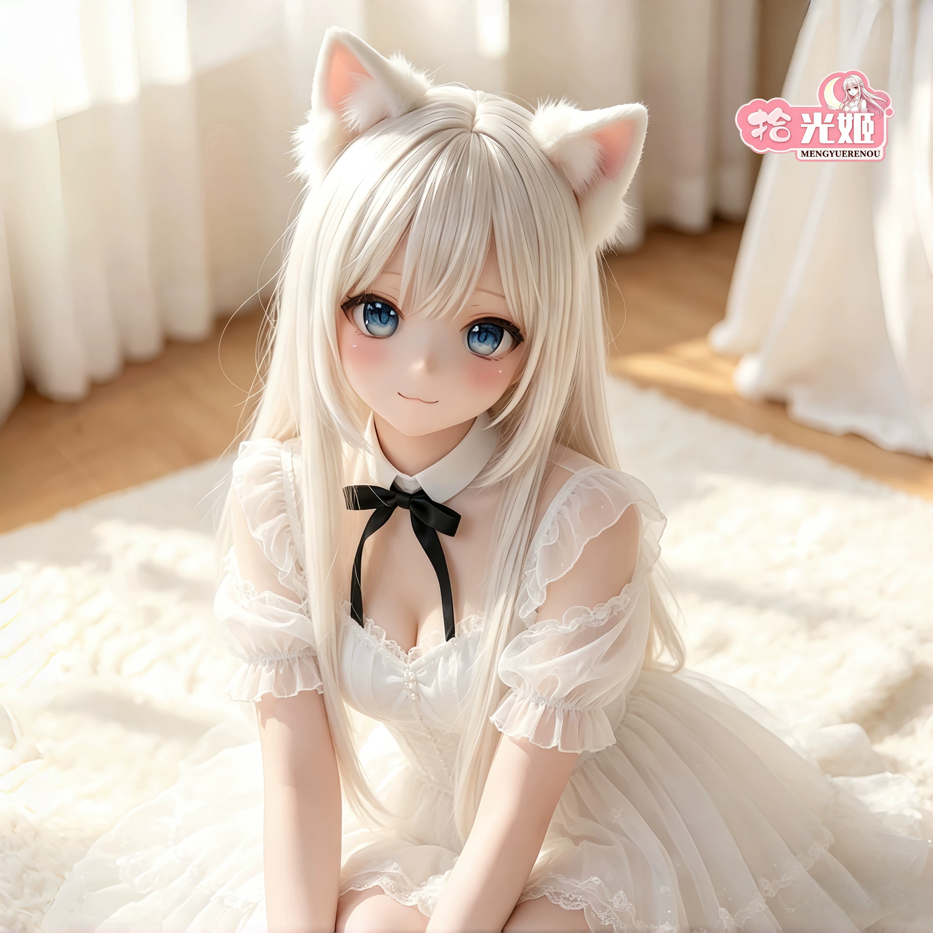 Двумерное стеклянное котёнок-девочка анимационного стиля, подлинная кукла BJD, цельная анимация силиконовая гуманоидная кукла моделирование