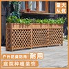 Anticorrosive solid wood flower box, planter box, flower stand, restaurant canteen partition fence, store decoration screen, flower pot stand, bed and breakfast