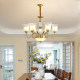 American-Style Retro Living Room Lamp, High-End and Elegant Villa Lobby Chandelier, French-Style Light Luxury Bedroom Lamp, Designer Dining Room Lamp