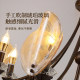 American Retro Living Room Light Luxury Mid-Century Style Chandelier, Melard Glass French Bedroom Lamp, High-End Dining Room Lighting Fixtures