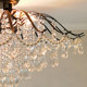 Retro Living Room Ceiling Lamp, French Romantic Crystal Lamp, High-End Black Master Bedroom Lamp, Elegant and Luxurious Room Lamp