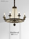 French-Style Black Main Light, American-Style Retro Living Room Chandelier, Vintage Crystal Candle Romantic Staircase Light, Dining Room Bedroom Light