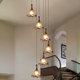 French-Style Staircase Light, Long Pendant Light, American Retro Designer Staircase Light, Melard Rotating Villa Mid-Century Style Light