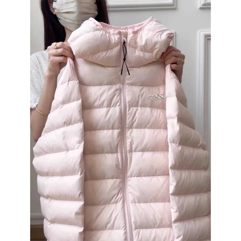Pink down Jacket for Women, Winter 2026 New Lightweight Cotton Coat, Korean Style Cotton-Padded Jacket, Women's Cotton Clothing