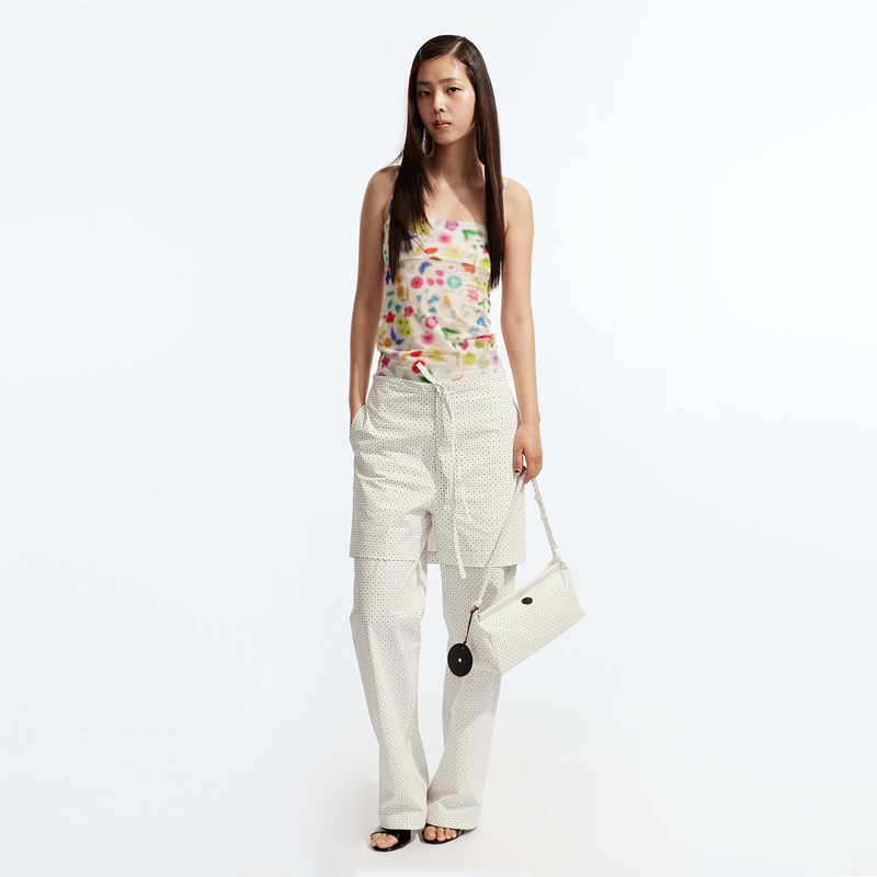 Hdh Plaid Dot Print Culottes