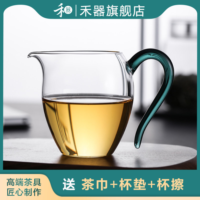 [Флагманский магазин Heji] Yiran Tea Sea Fair cup из термостойкого стекла с высоким содержанием боросиликата и чайным дозатором - элитный чайный сервиз Изображение 1