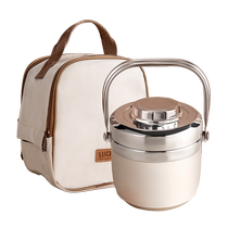 Extra long insulated lunch box for winter office workers 304 stainless steel portable lunch bucket student pot lunch soup kettle 2206