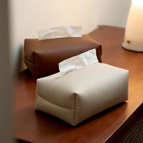 Mili Fengwu Creative Car Leather Tissue Cover Living Room High-end Light Luxury Home Tissue Box High-end Tissue Box