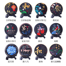 Jade Rabbit Chinese-style Ornaments Charcoal Carved Living Room Ornaments Room Decorations New Years Move-In New Home Ornaments Gifts