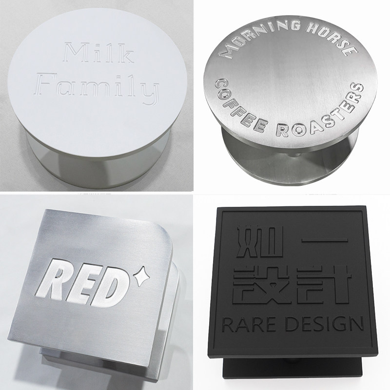 Wooden door door handle drawing round door handle logo custom engraving personality door handle square