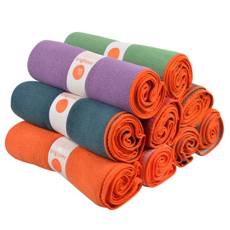 2024 new yoga towels Silicone Anti Slip Carpet Granules Yoga Mat Cloth Ultrafine Fiber Sweat towel Yoo-Taobao