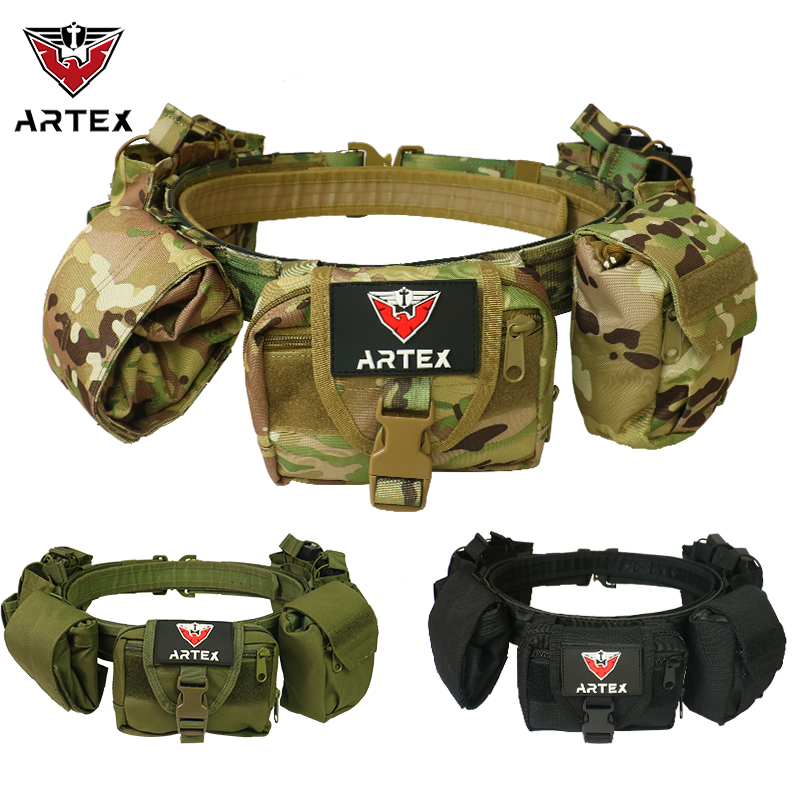 Artex Outdoor Molle Tactical Belt Suit Multifunction Combined Patrol Waist Seal Nylon Detachable Adjustment-Taobao