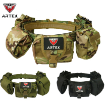 Artex outdoor molle tactical belt set multi-functional combination patrol girdle nylon detachable and adjustable