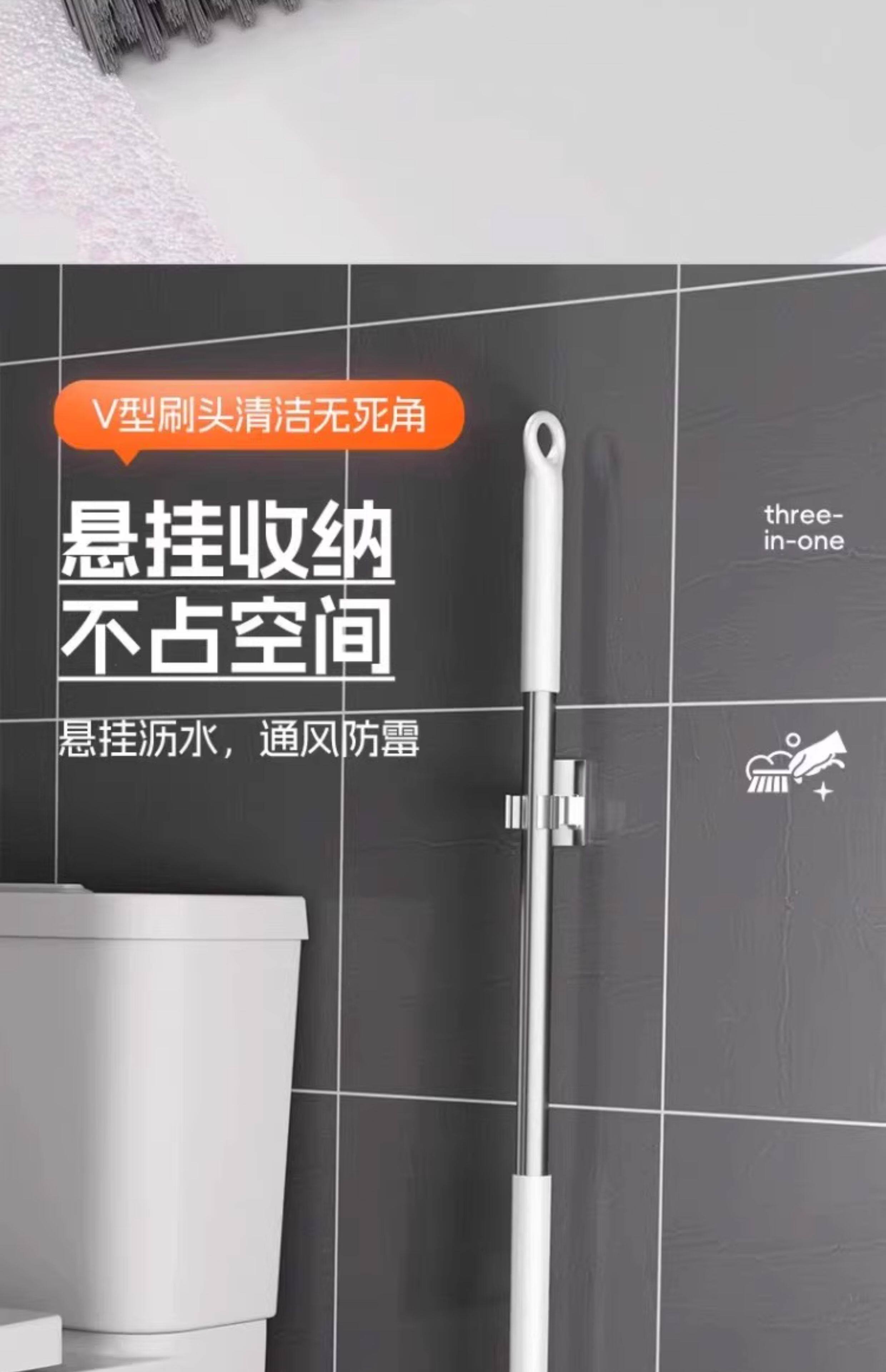 Щетка для пола 地缝刷洗地刷浴室多功能洗墙瓷砖清洁长柄厕所无死角化妆室地板刷