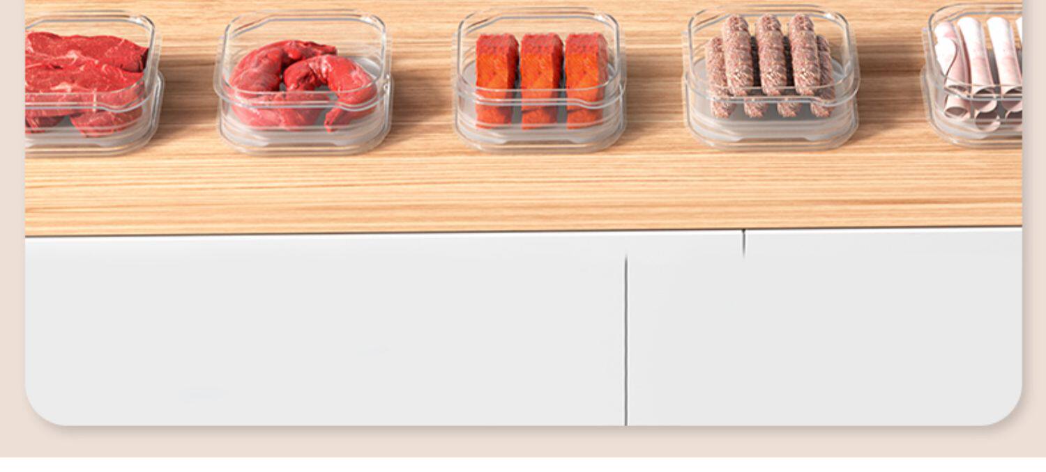 Питание коробки 冰箱冻肉分格盒子冷冻收纳盒专用小号保鲜盒冰箱收纳分装盒