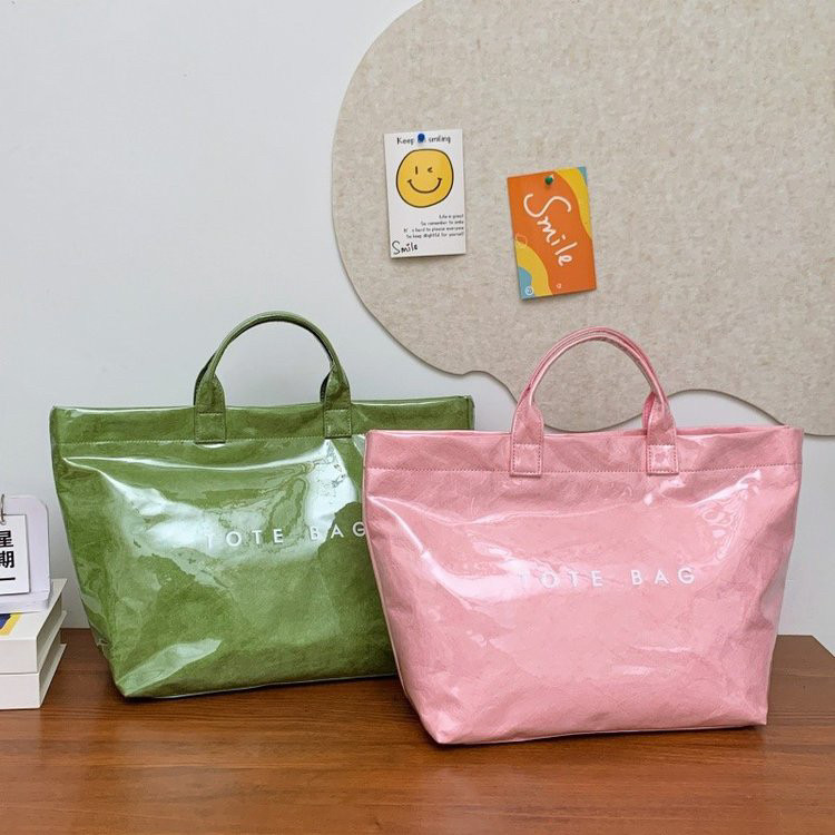 2025 American Casual Minimalist Tyvek PVC Tote Bag for Women, Versatile Handbag - Thumbnail 5