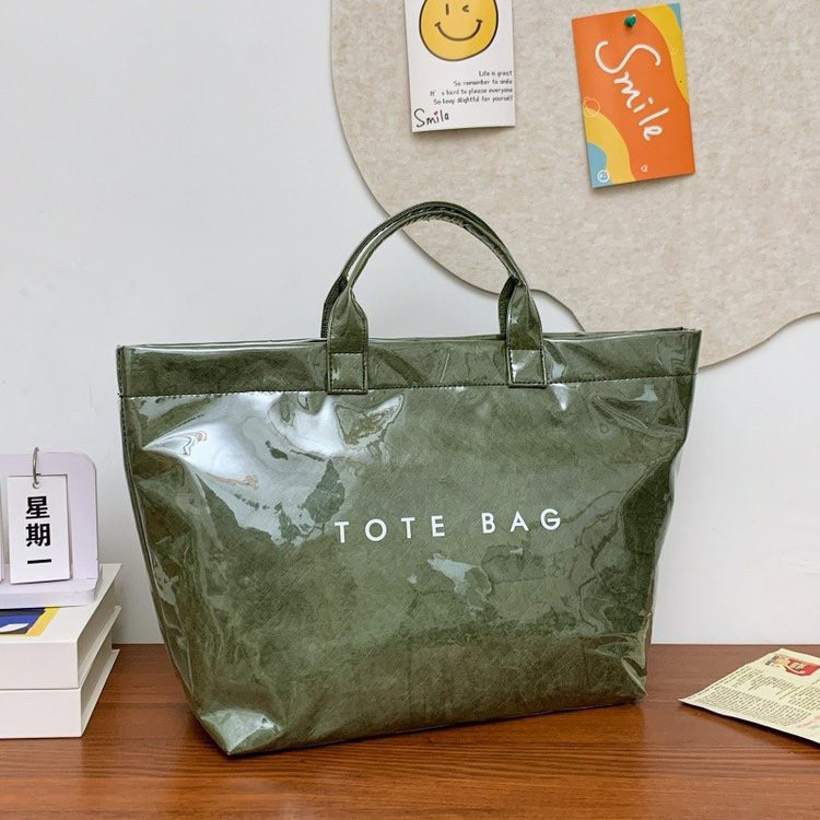 2025 American Casual Minimalist Tyvek PVC Tote Bag for Women, Versatile Handbag - Thumbnail 7